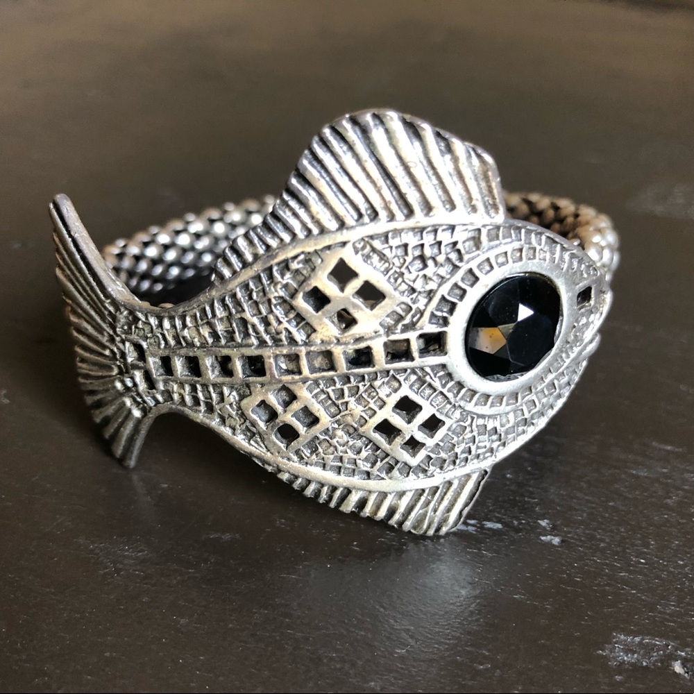 Retired Chico’s Silver Fish Bracelet Cuff Flex